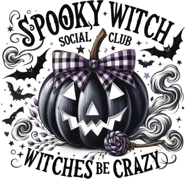 Motivtransfer 4544 Spooky Witch Social Club