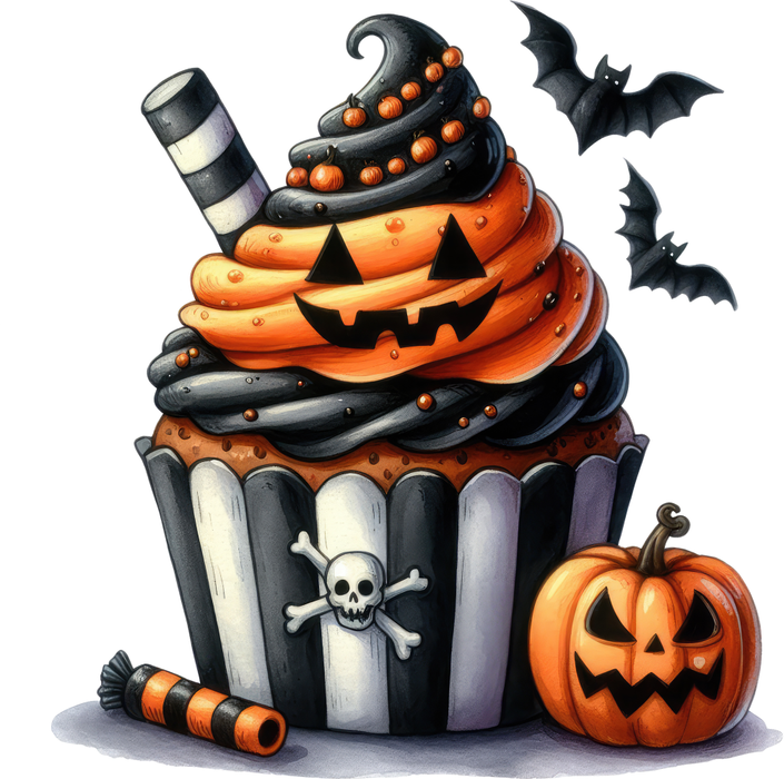 Motivtransfer 4595 Kürbis Cupcake