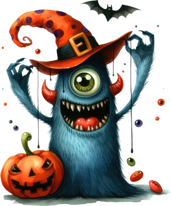 Motivtransfer 4597 Monster mit Hut
