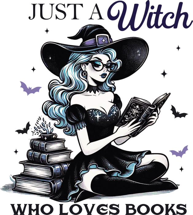 Motivtransfer 4628 Just a witch who loves books