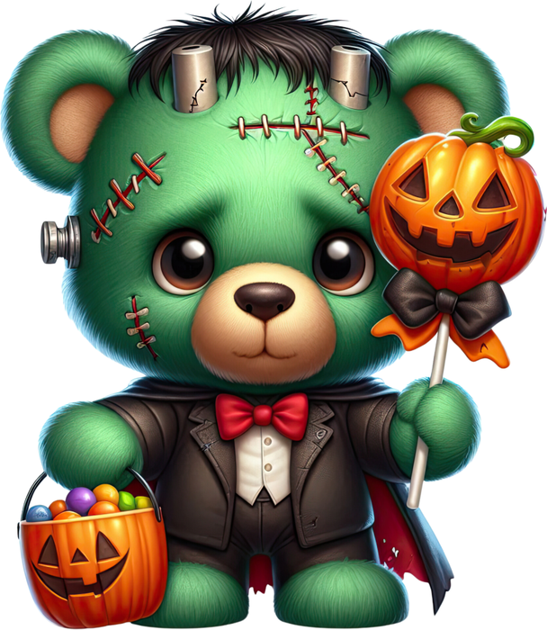 Motivtransfer 4747 Teddy als Frankenstein