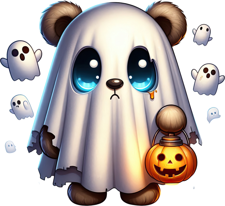 Motivtransfer 4749 Teddy als Gespenst