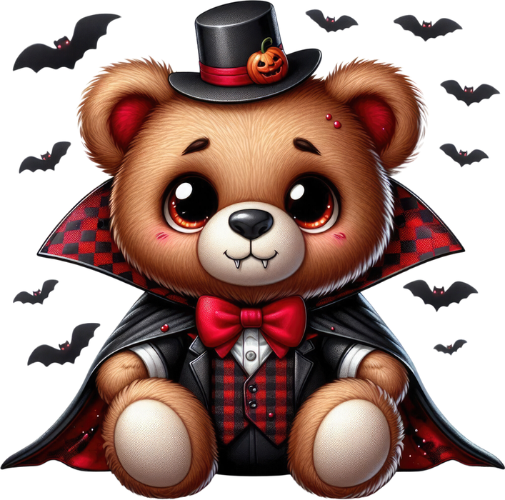 Motivtransfer 4754 Teddy als Dracula