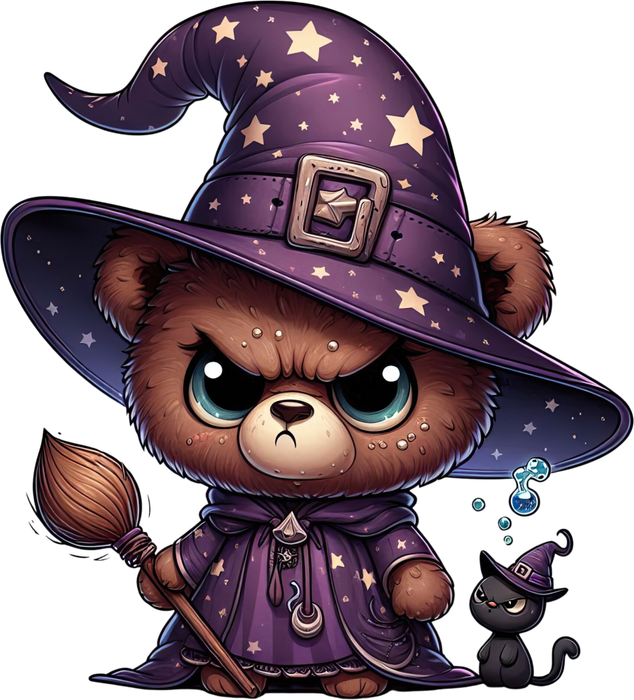 Motivtransfer 4755 Grummeliger Teddyzauberer
