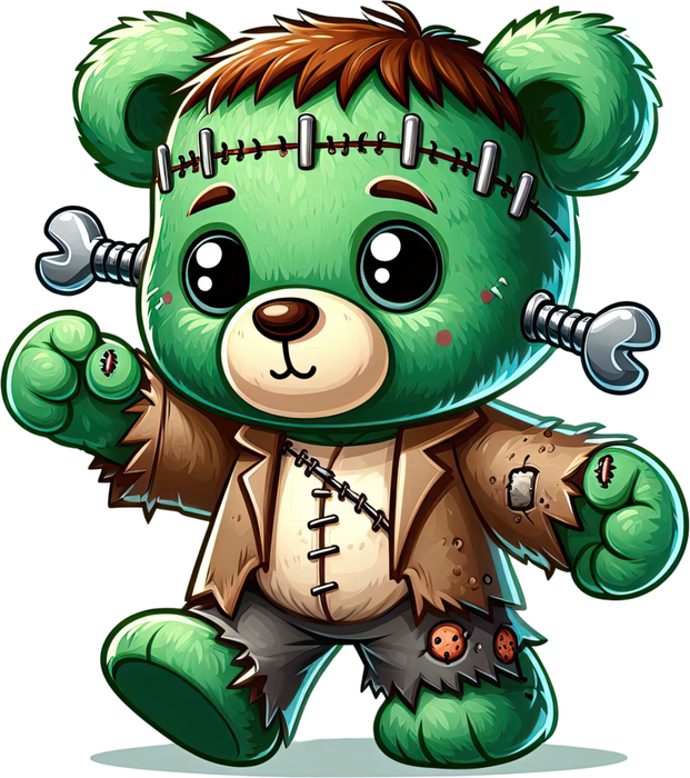 Motivtransfer 4757 Teddy als Frankenstein