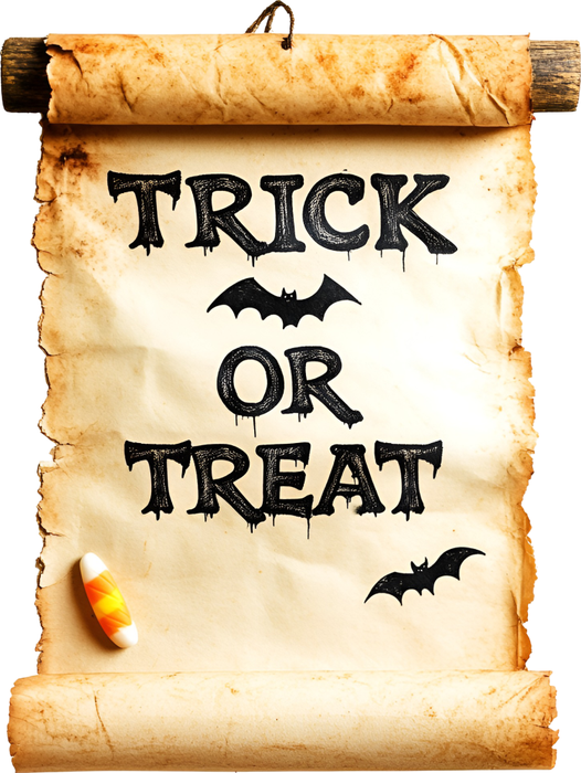 Motivtransfer 4789 Schild Trick or Treat