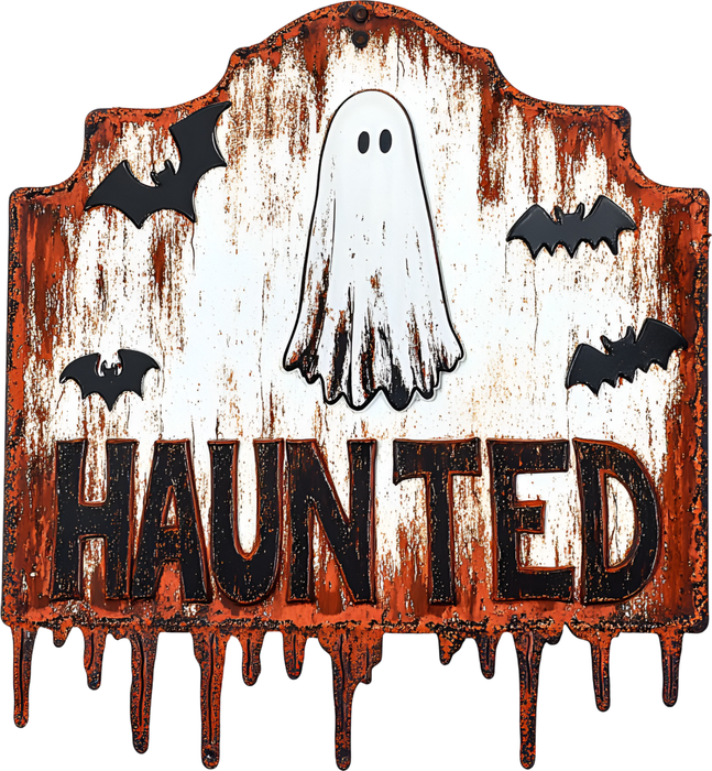 Motivtransfer 4795 Schild Haunted
