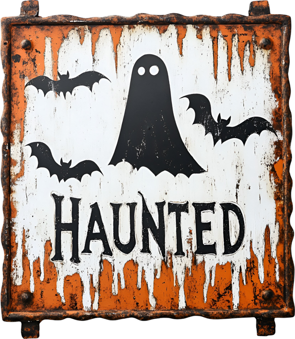 Motivtransfer 4796 Schild Haunted