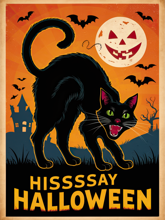 Motivtransfer 4807 Plakat Hissssay Halloween