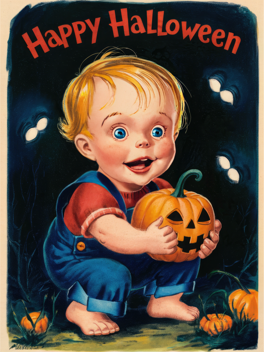 Motivtransfer 4813 Plakat Happy Halloween