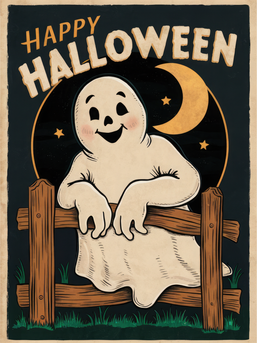 Motivtransfer 4821 Plakat Happy Halloween