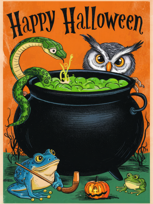 Motivtransfer 4827 Plakat Happy Halloween