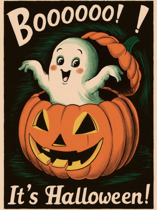 Motivtransfer 4835 Plakat Boo its Halloween