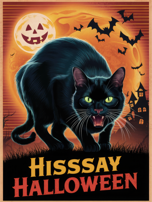 Motivtransfer 4837 Plakat Hisssay Halloween