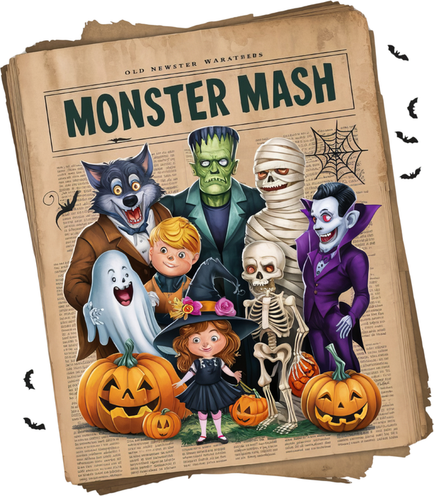 Motivtransfer 4855 Zeitung Monster Mash