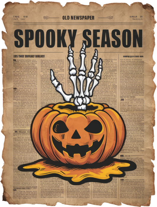 Motivtransfer 4856 Zeitung Spooky Season