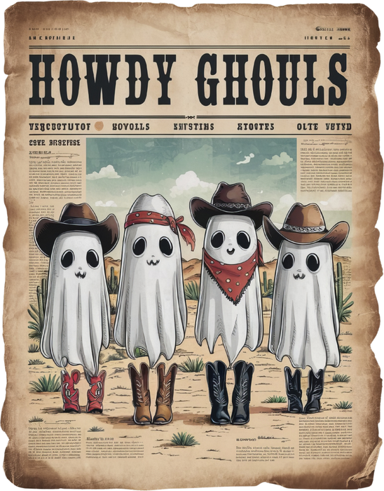 Motivtransfer 4857 Zeitung Howdy Ghouls