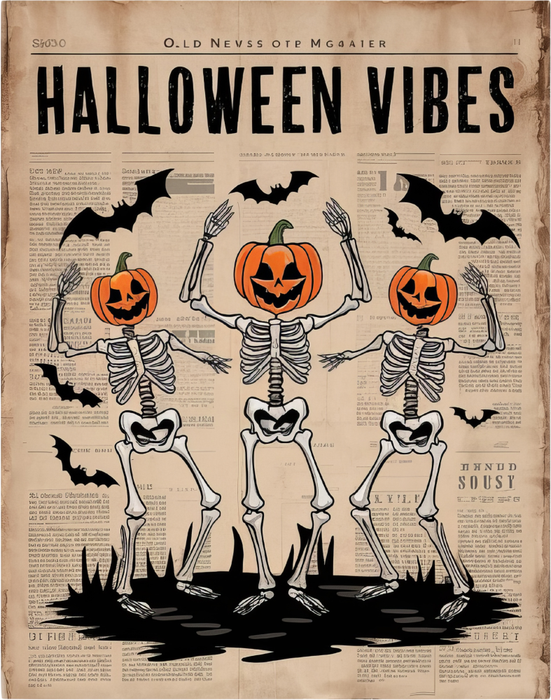 Motivtransfer 4860 Zeitung Halloween Vibes