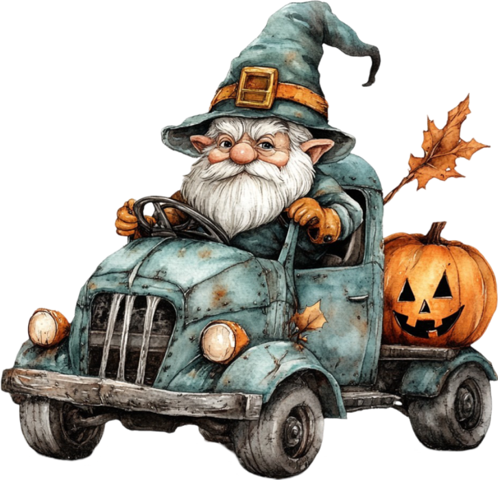 Motivtransfer 4982 Gnom Halloween Car
