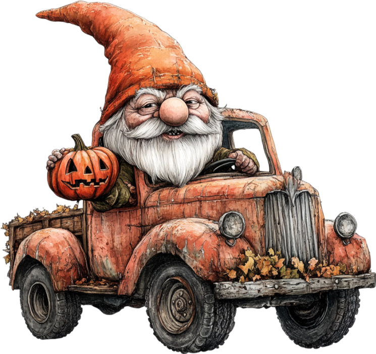 Motivtransfer 4987 Gnom Halloween Car