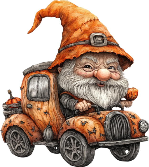 Motivtransfer 4991 Gnom Halloween Car