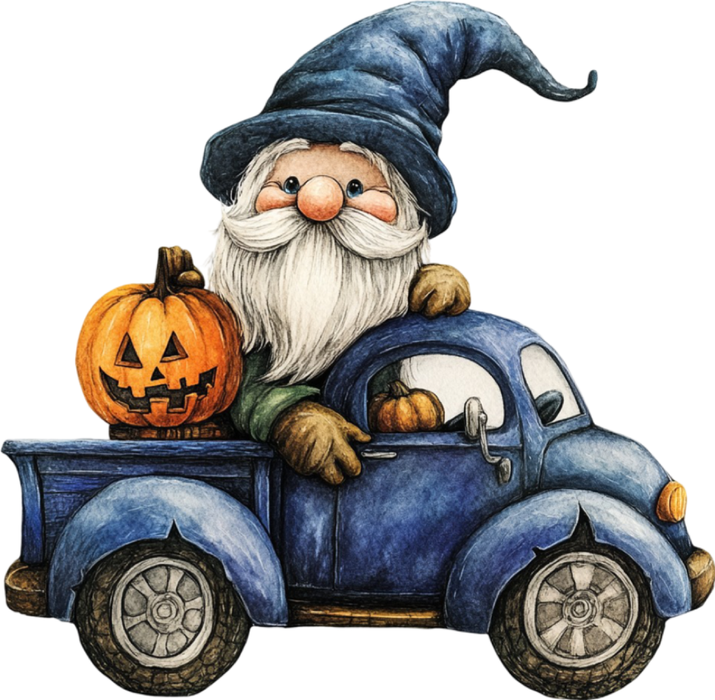 Motivtransfer 4992 Gnom Halloween Car