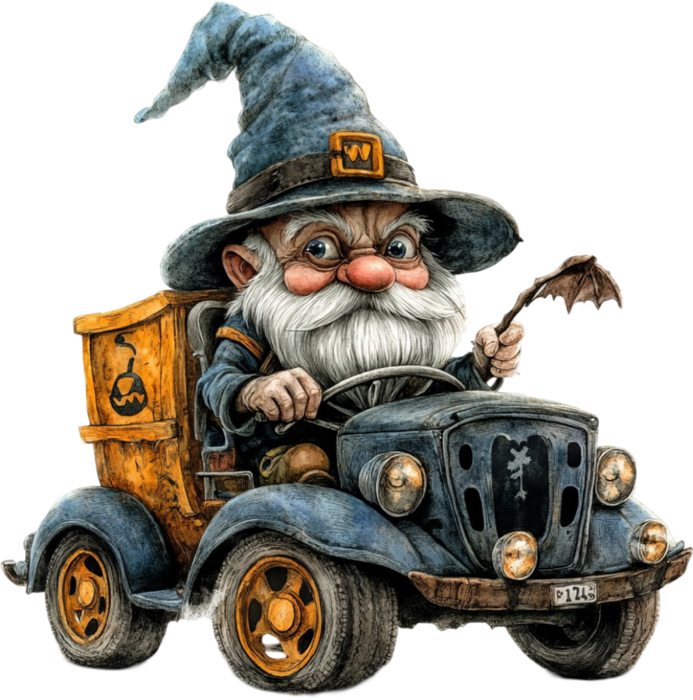 Motivtransfer 4994 Gnom Halloween Car