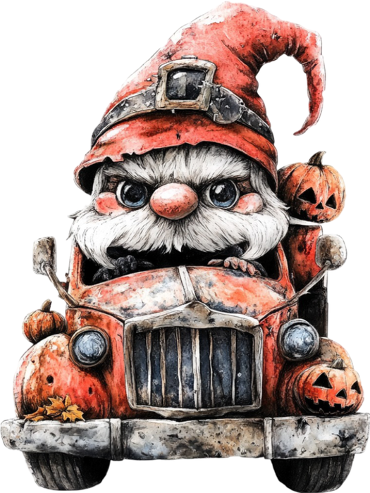 Motivtransfer 4996 Gnom Halloween Car