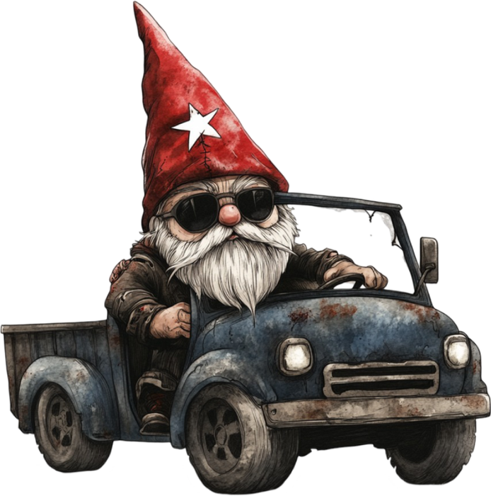 Motivtransfer 4997 Gnom Halloween Car
