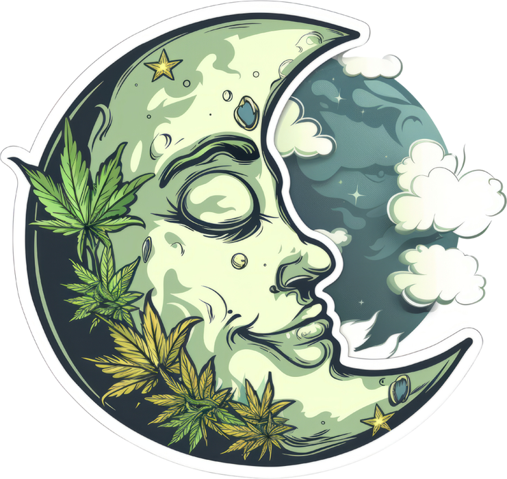 Motivtransfer 5131 Pflanzen im Mond Stickerstyle