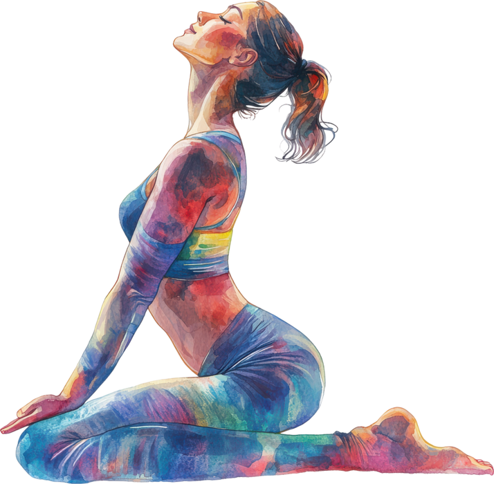 Motivtransfer 5144 Frau beim Yoga