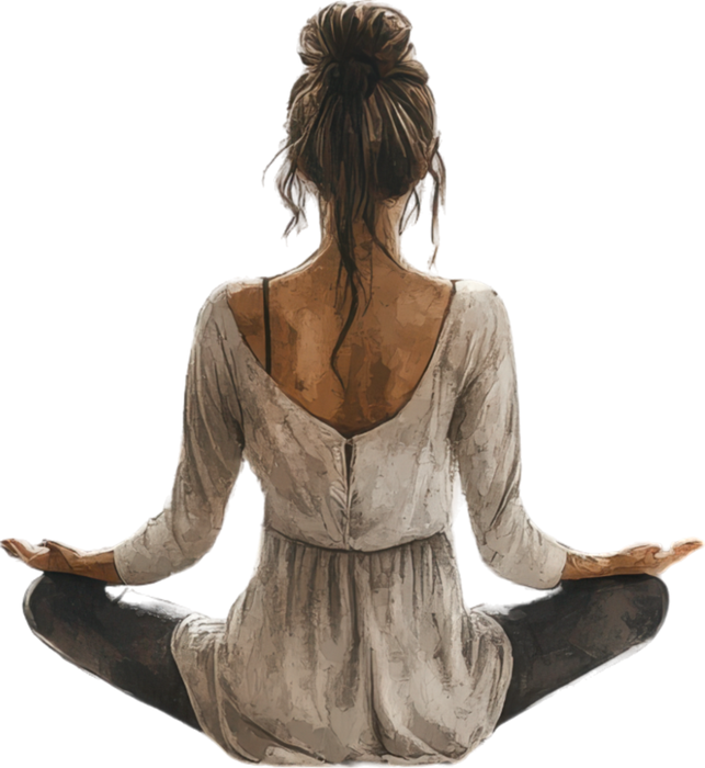 Motivtransfer 5152 Frau beim Yoga Rücken
