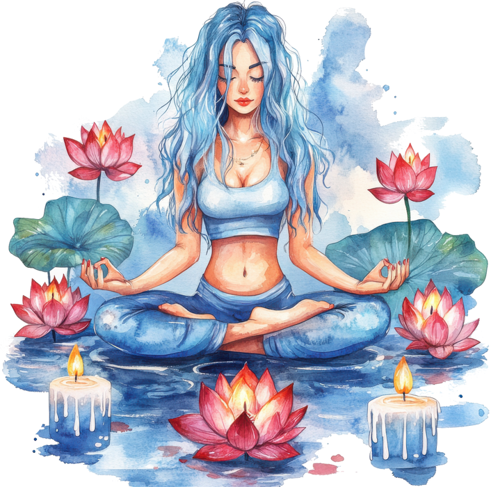 Motivtransfer 5160 Frau mit Blumen