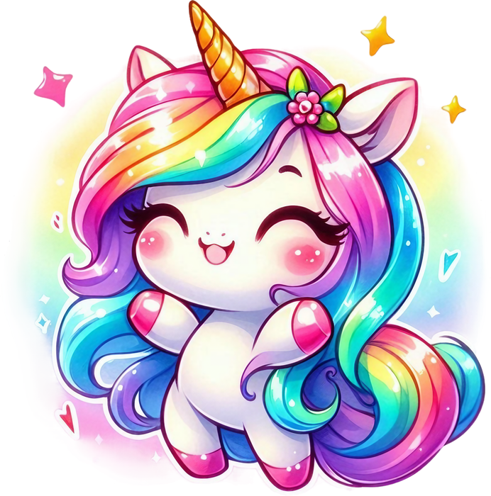 Motivtransfer 5189 Kleines Einhorn tanzt