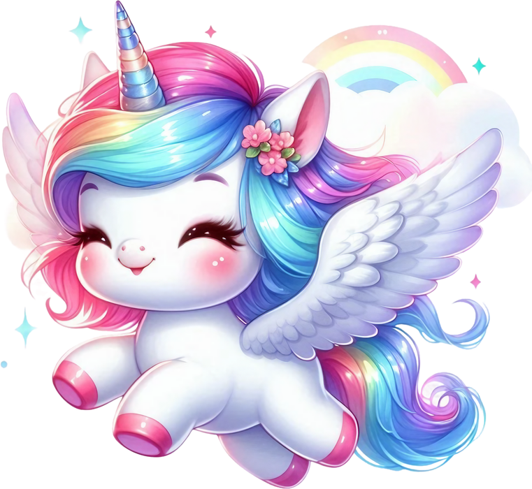 Motivtransfer 5201 Kleines Einhorn fliegt