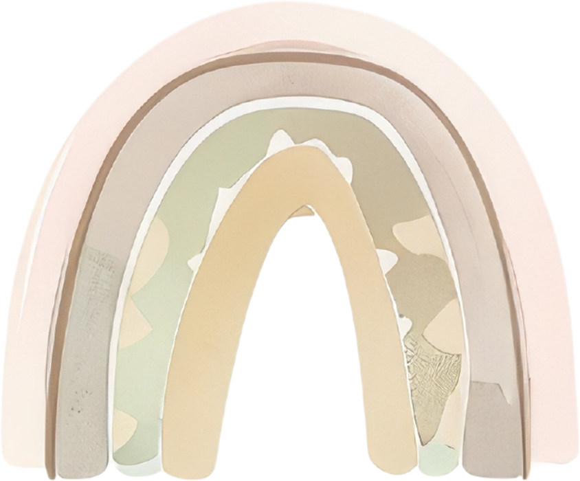 Motivtransfer 5216 Boho Pastel Regenbogen