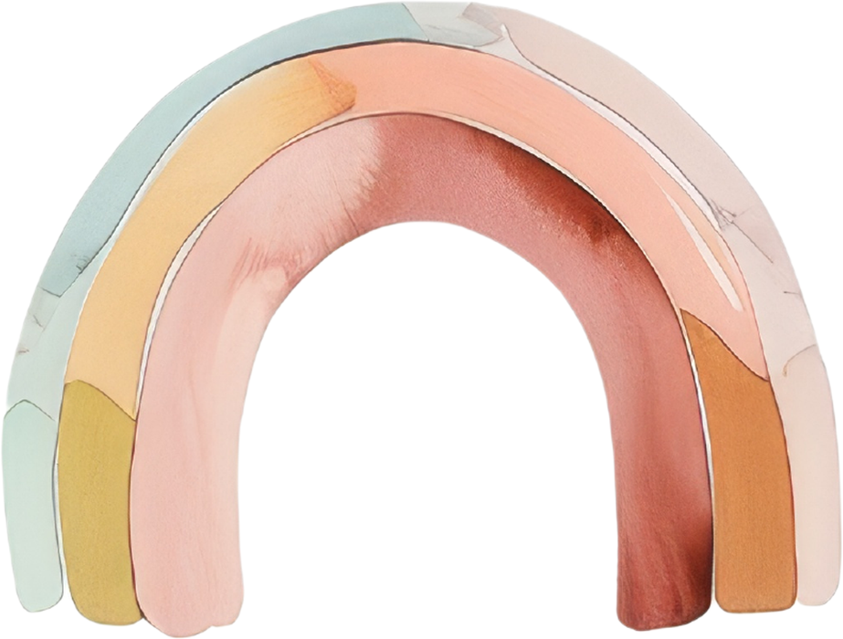 Motivtransfer 5218 Boho Pastel Regenbogen