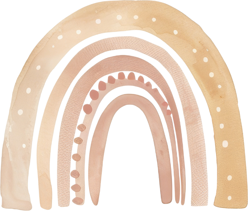 Motivtransfer 5223 Boho Pastel Regenbogen