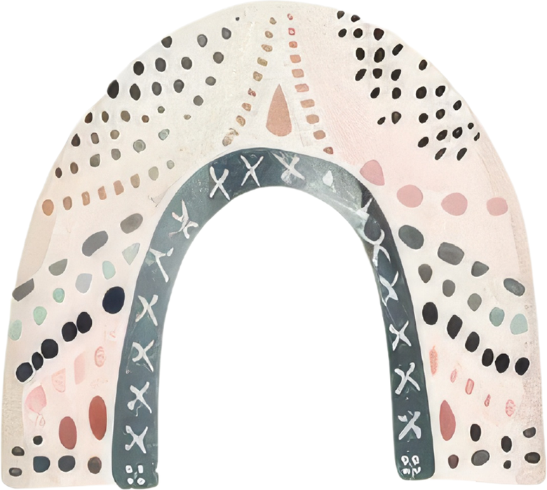 Motivtransfer 5227 Boho Pastel Regenbogen