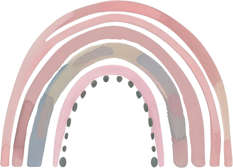 Motivtransfer 5228 Boho Pastel Regenbogen