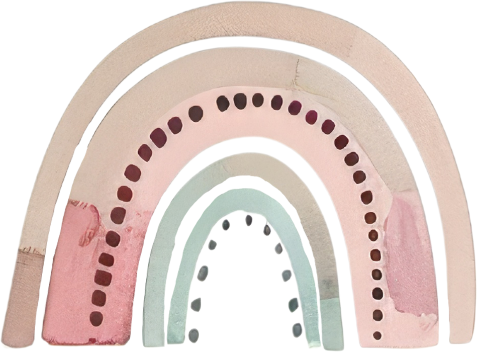 Motivtransfer 5232 Boho Pastel Regenbogen