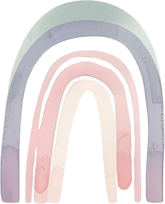 Motivtransfer 5233 Boho Pastel Regenbogen