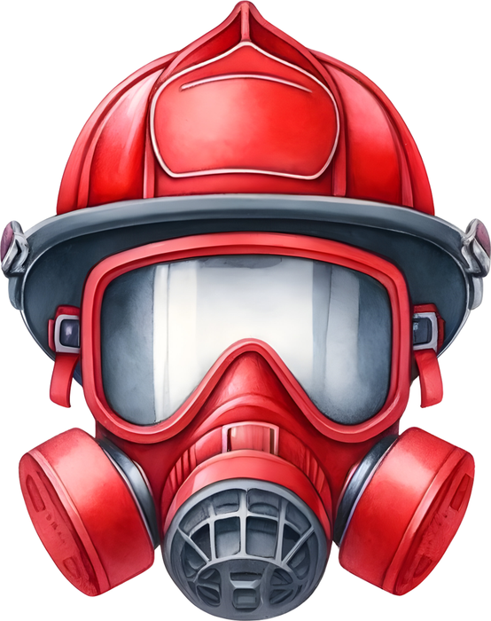 Motivtransfer 5283 Feuerwehrhelm mit Atemschutz