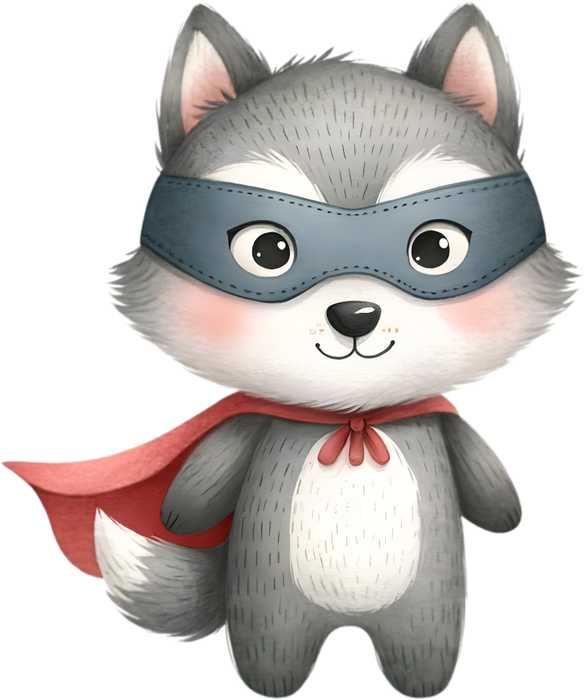 Motivtransfer 5315 Wolf als Superheld