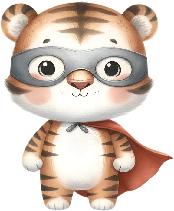 Motivtransfer 5317 Tiger als Superheld