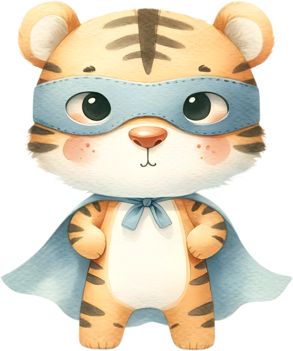 Motivtransfer 5318 Tiger als Superheld