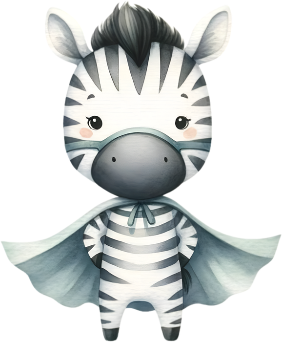 Motivtransfer 5319 Zebra als Superheld