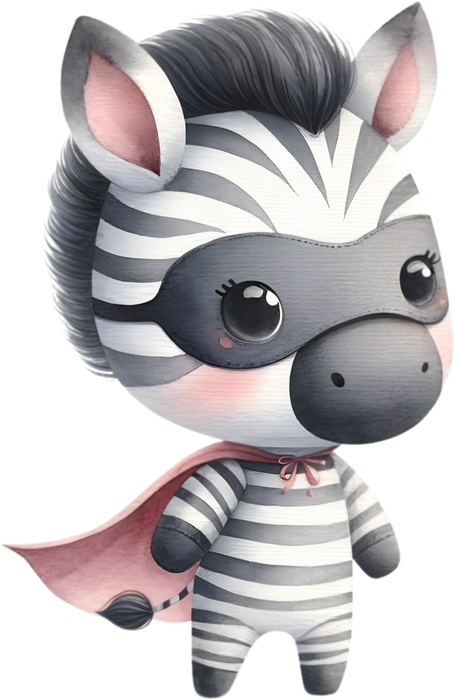 Motivtransfer 5320 Zebra als Superheld