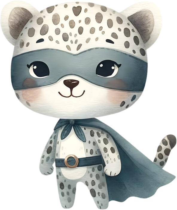 Motivtransfer 5321 Leopard als Superheld