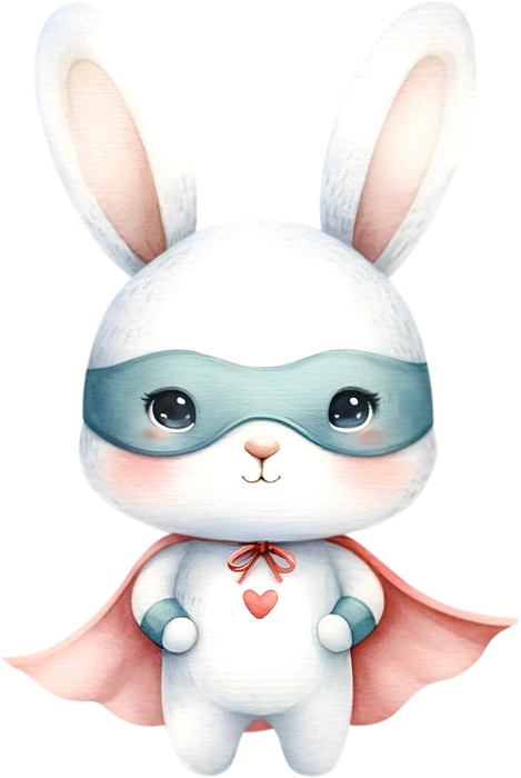 Motivtransfer 5323 Hase als Superheld